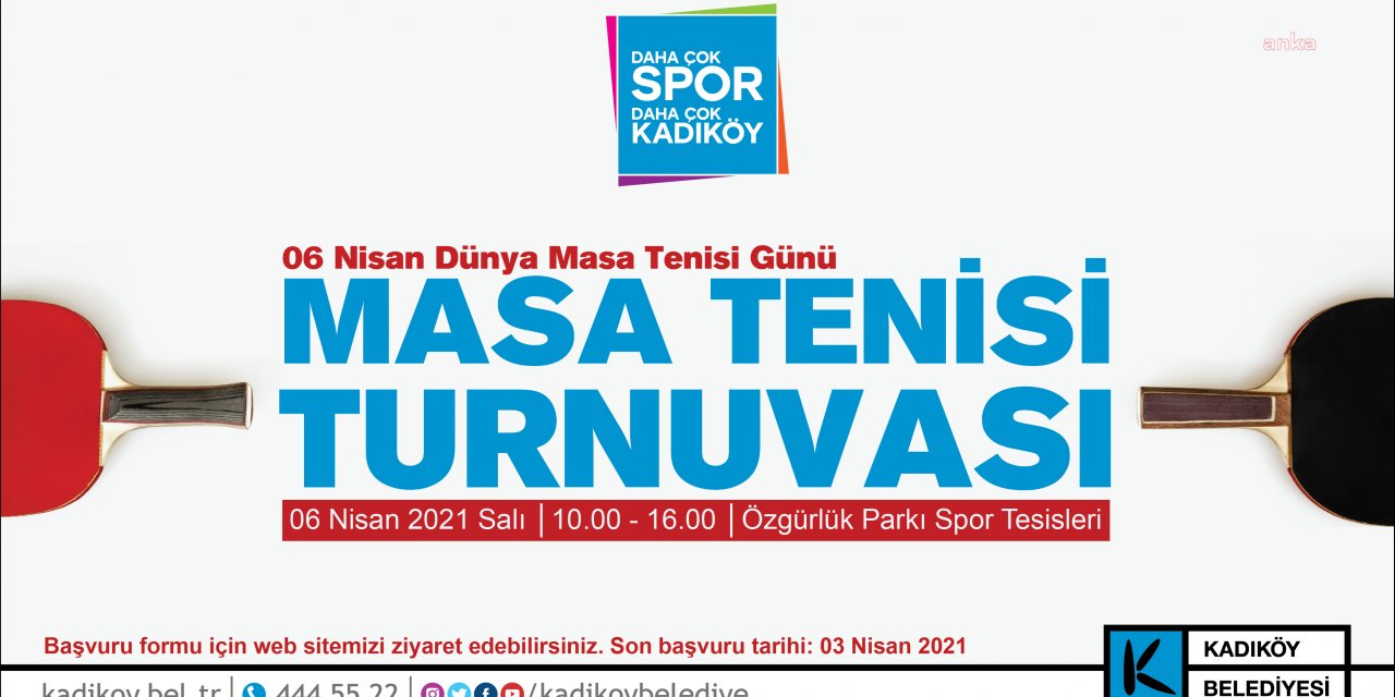 MASA TENİSİ MERAKLILARI KADIKÖY’DE BULUŞUYOR