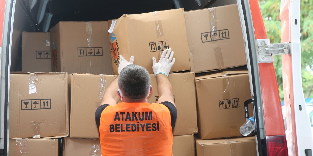 ATAKUM BELEDİYESİ'NDEN SEL BÖLGELERİNE DESTEK