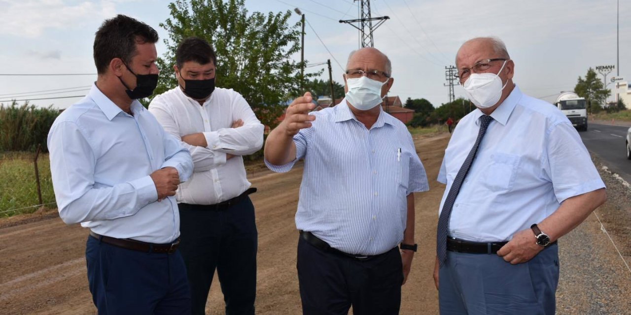 BAŞKAN ALBAYRAK, ÇORLU İLÇESİ ALİ OSMAN ÇELEBİ BULVARI'NI İNCELEDİ