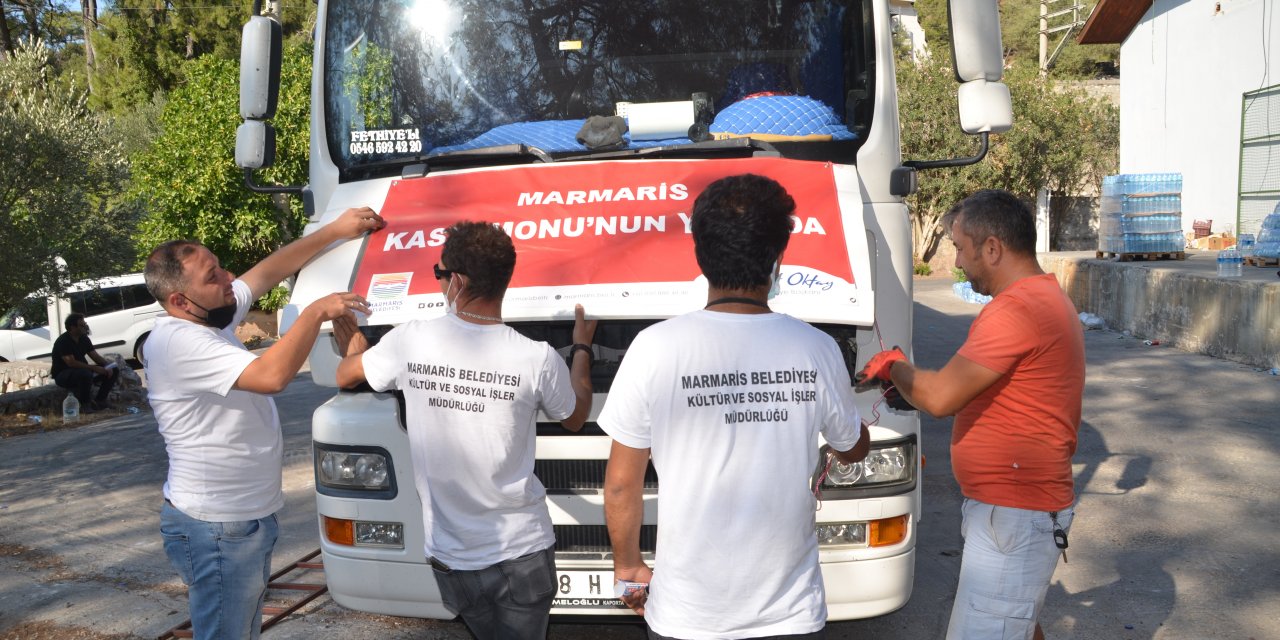 MARMARİS’TEN SEL BÖLGELERİNE YARDIM ELİ UZANDI