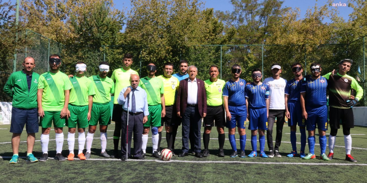 ÇANKAYA BELEDİYESİ GÖRME ENGELLİLER FUTBOL TAKIMI DERBİNİN GALİBİ OLDU