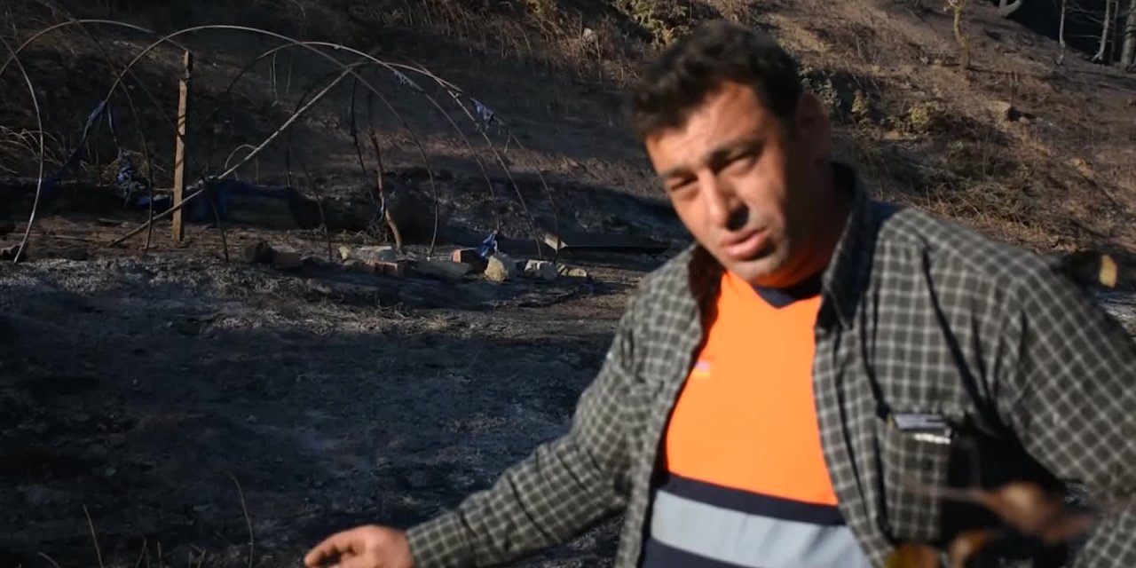 AYDIN KARACASU’DA 500 DEKAR MEYVE BAHÇESİ DE YANDI