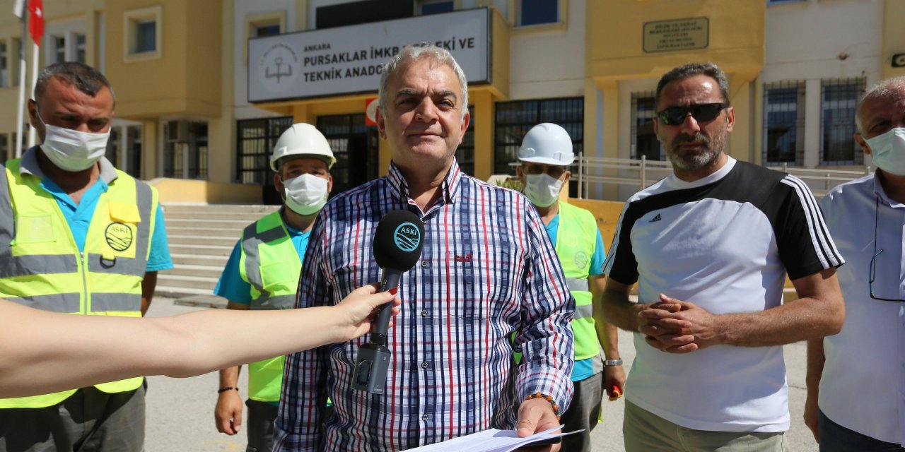 ASKİ’DEN BAŞKENT’TEKİ OKUL SU DEPOLARI İÇİN TEMİZLİK SEFERBERLİĞİ