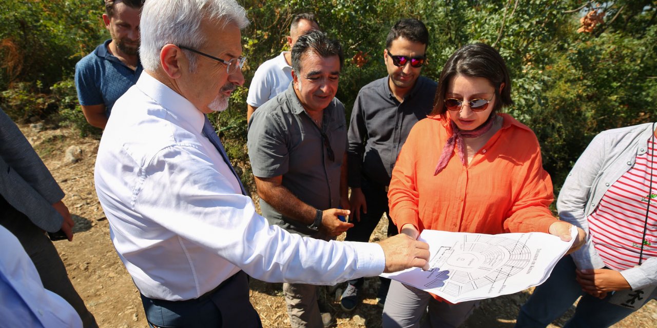 GÖLYAZI'DAKİ ANTİK TİYATRODA KAZI ÇALIŞMALARI BAŞLADI