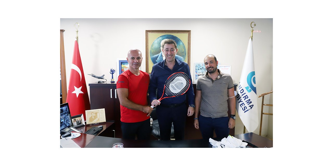 BANDIRMA TENİS KULÜBÜNDEN BELEDİYE BAŞKANI TOSUN’A ZİYARET