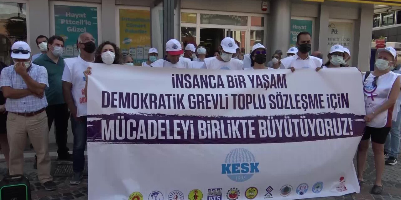 KESK, EDİRNE'DEN ANKARA'YA YÜRÜYÜŞE GEÇTİ