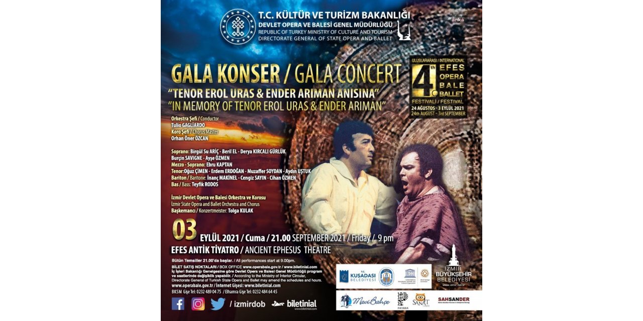 4. ULUSLARARASI EFES OPERA VE BALE FESTİVALİ EFES ANTİK KENTİ’NDE BAŞLIYOR