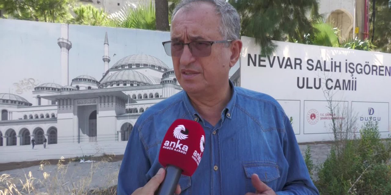 EGE'NİN EN BÜYÜK CAMİSİNDE İNŞAAT YARIM KALDI