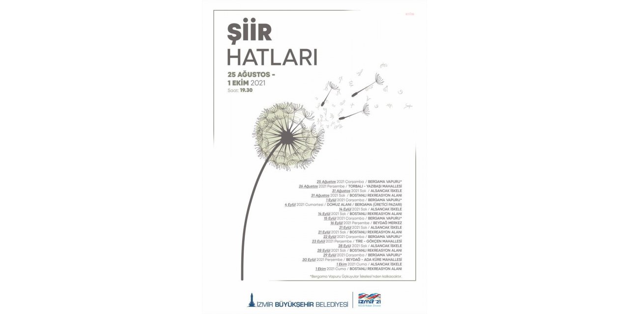 İZMİR’DE “ŞİİR HATLARI” PROJESİ HAYATA GEÇİRİLİYOR