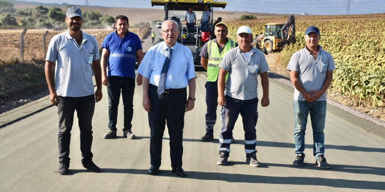 TEKİRDAĞ BÜYÜKŞEHİR BELEDİYESİ, YOL ÇALIŞMALARINA DEVAM EDİYOR