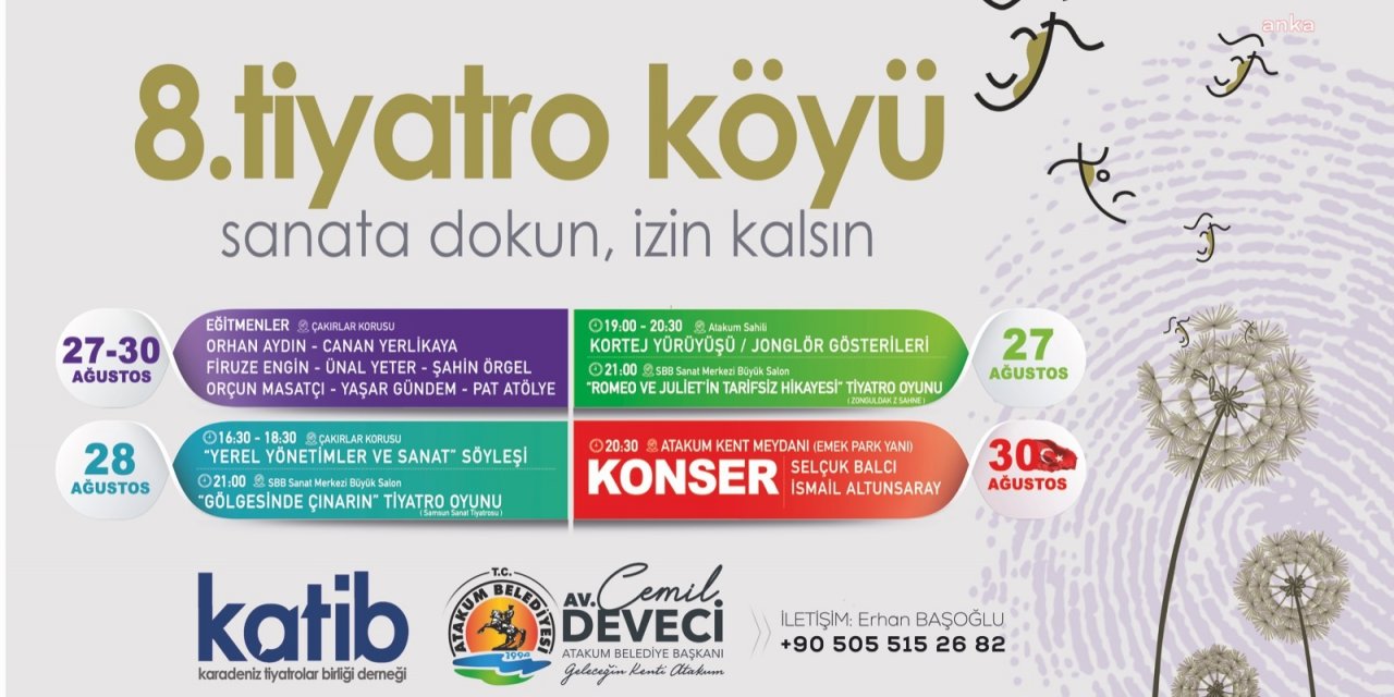 TİYATRONUN KALBİ, ATAKUM’DA ATACAK