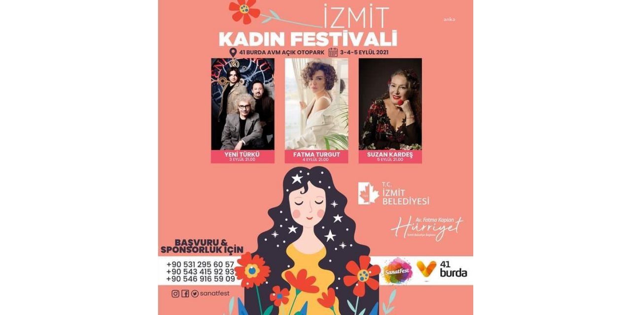 İZMİT KADIN FESTİVALİ BAŞLIYOR