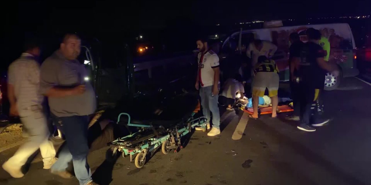 ÇORLU’DA TERS YÖNDE SEYREDEN ARAÇ DEHŞET SAÇTI, 1 ÖLÜ 3 YARALI