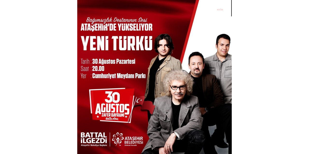ATAŞEHİR’DE 30 AĞUSTOS ZAFER BAYRAMI COŞKUSU