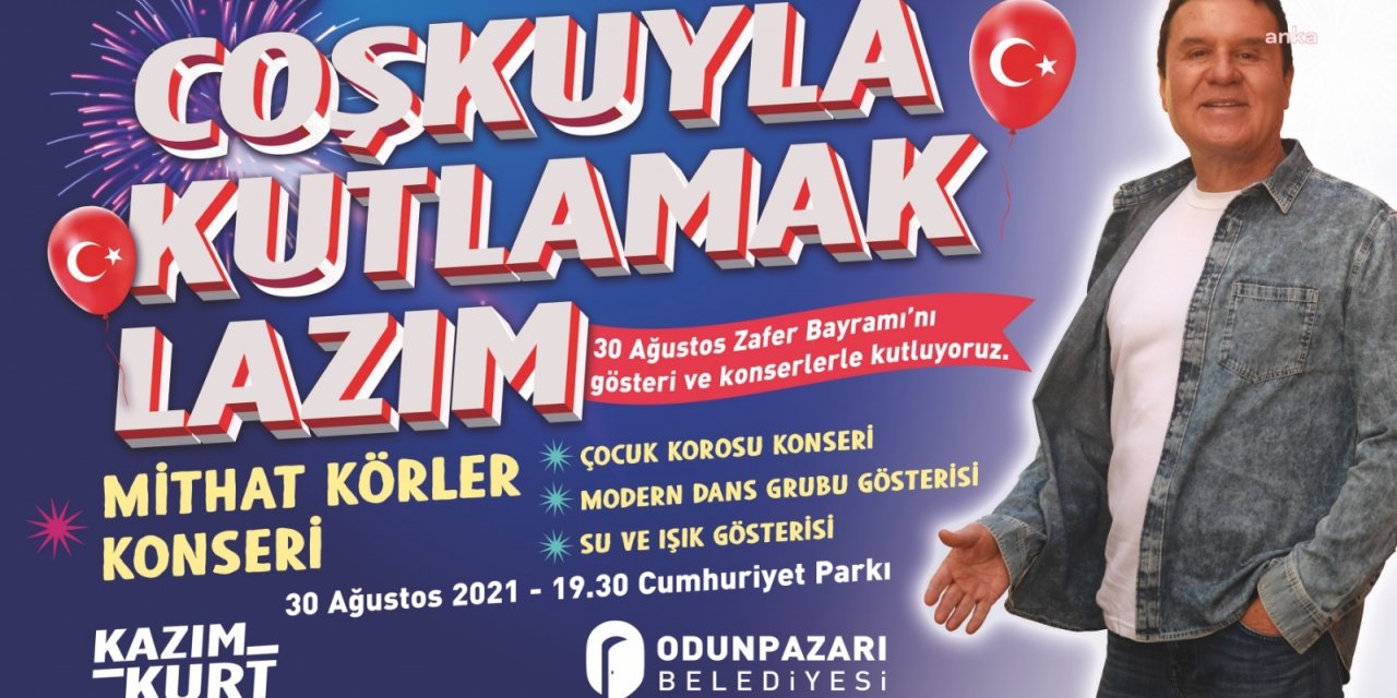 ODUNPAZARI, 30 AĞUSTOS’U CUMHURİYET PARKI’NDA KUTLAYACAK