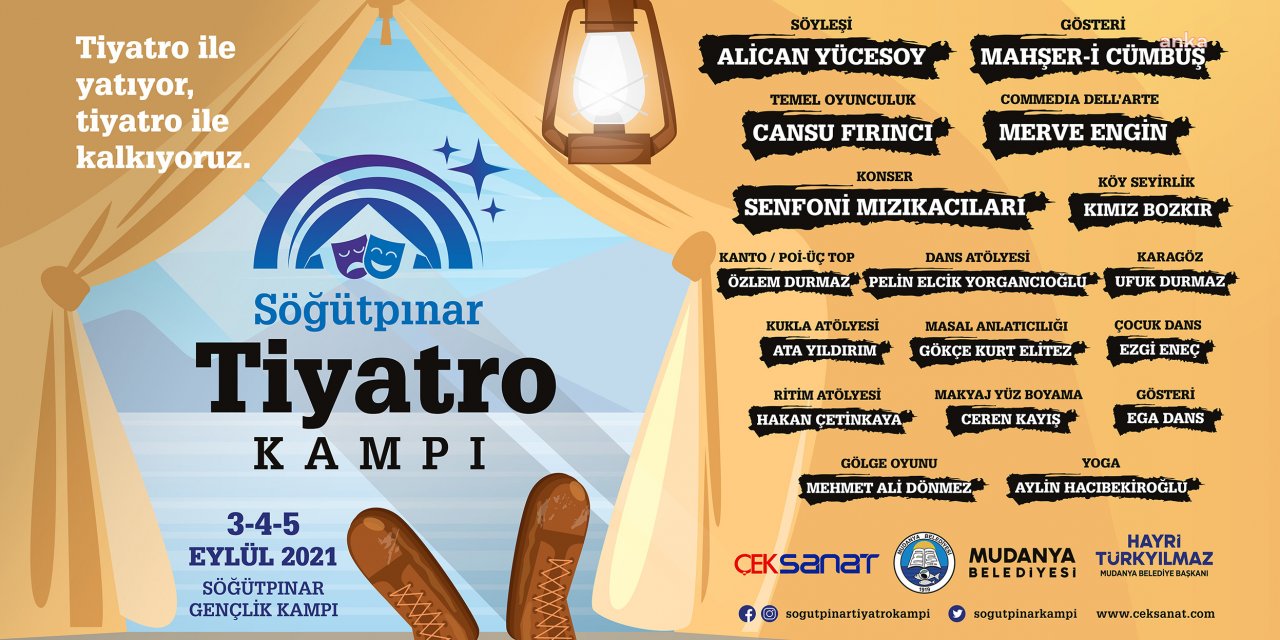 SÖĞÜTPINAR TİYATRO KAMPI, MUDANYA'DA BAŞLIYOR