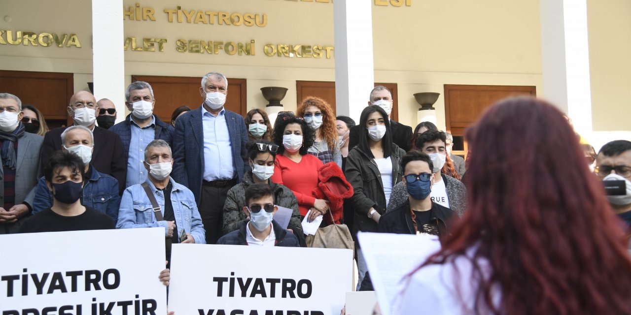 ADANA BÜYÜKŞEHİR BELEDİYE BAŞKANI ZEYDAN KARALAR'DAN DÜNYA TİYATRO GÜNÜ'NDE TİYATROCULARA DESTEK