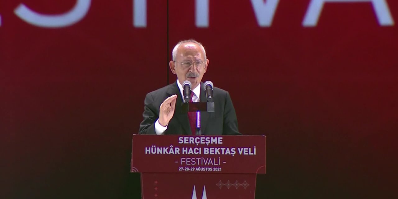KILIÇDAROĞLU: “HACI BEKTAŞ-I VELİ’YE GÖRE, İNSAN İYİLİKTE YARIŞMALI, HAKSIZLIĞA KARŞI DİRENMELİ, ADALETTEN SAPMAMALI VE HİÇBİR ZAMAN UMUTSUZLUĞA DÜŞMEMELİ”