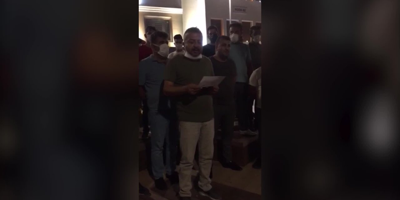 KONYA’DA KAFECİLER CEZALARI PROTESTO ETTİ