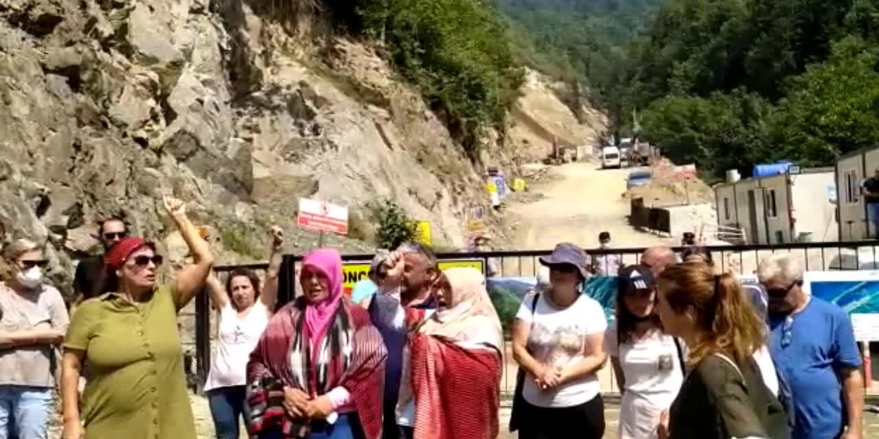 İSKENCEDERE'DEKİ TAŞ OCAĞI DİRENİŞİ 30 AĞUSTOS'TA DA SÜRDÜ