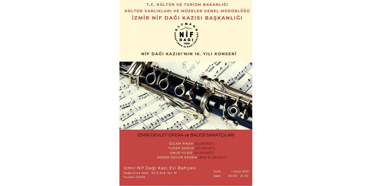 NİF DAĞI KAZISI’NIN 16. YILI KONSERLE KUTLANACAK