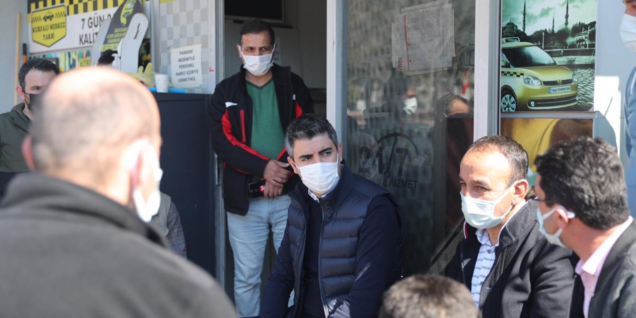 KARTAL BELEDİYE BAŞKANI YÜKSEL, TAKSİCİ ESNAFI İLE BİR ARAYA GELDİ