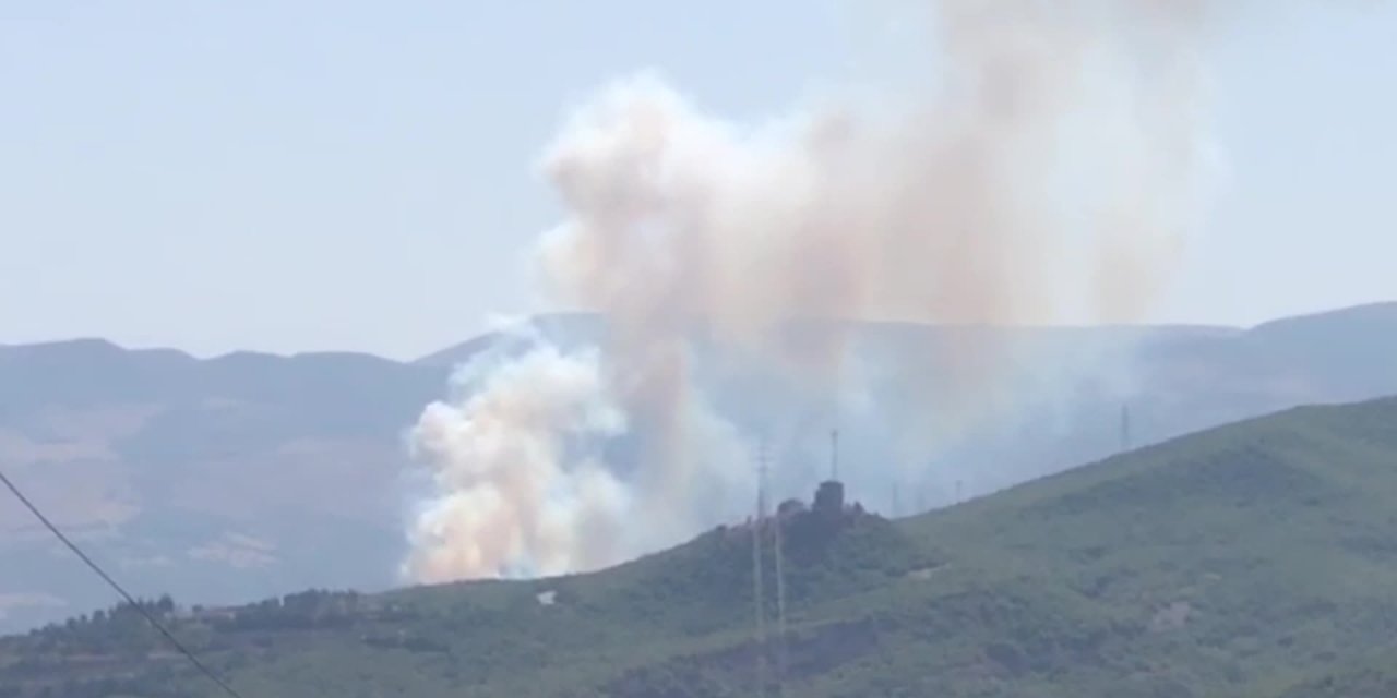 TUNCELİ’DE YÜKSEK GERİLİM HATTINDAN ÇIKAN KIVILCIM YANGINA NEDEN OLDU