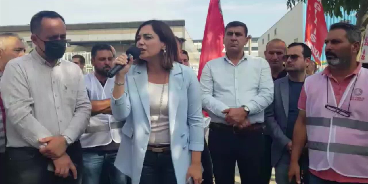 CHP’Lİ YÜCEER, INDOMİE ADKOTURK’TE GREV YAPAN İŞÇİLERİ ZİYARET ETTİ: "BU DİRENİŞ HAKTIR"