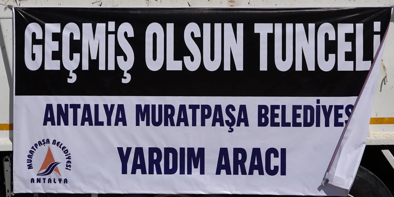 MURATPAŞA’DAN TUNCELİ’DE YANGINLA MÜCADELEYE DESTEK