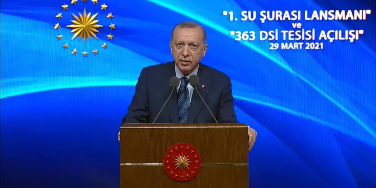 ERDOĞAN: YETKİÇATIŞMASINI ÖNLEMEK İÇİN BİR SU KANUNU HAZIRLIYORUZ