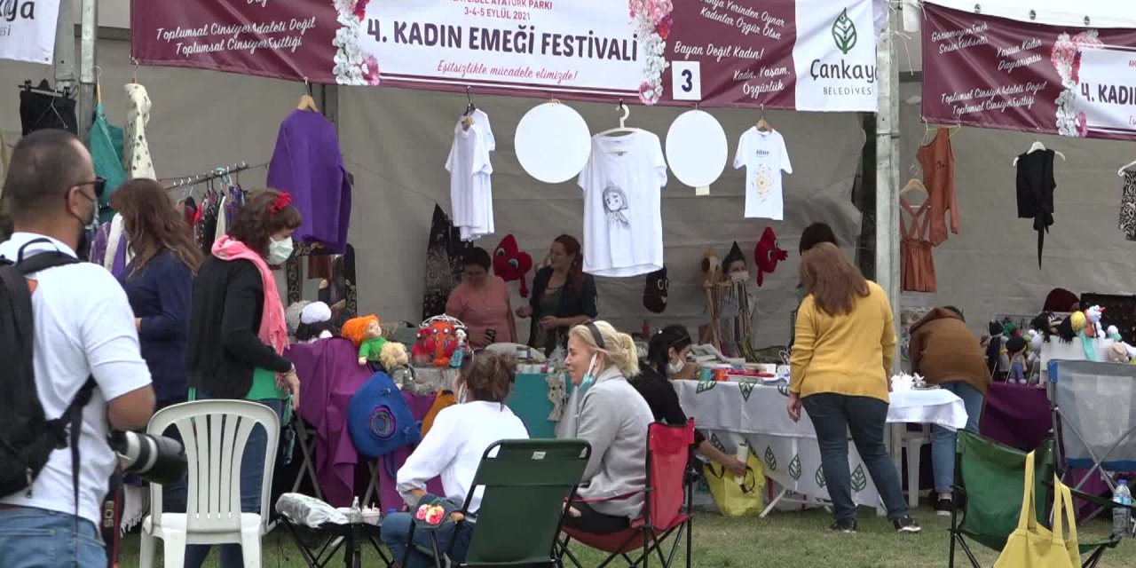 ÇANKAYA BELEDİYESİ'NİN DÜZENLEDİĞİ 4. KADIN EMEĞİ FESTİVALİ SÜRÜYOR