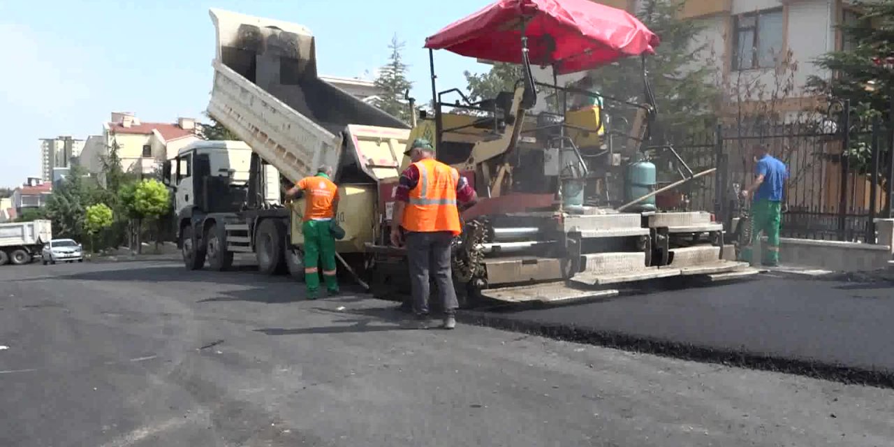 ÇANKAYA'DA ASFALT SEZONU SÜRÜYOR