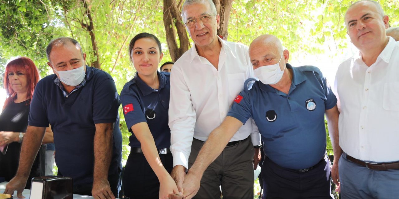 MEZİTLİ BELEDİYE BAŞKANI TARHAN ZABITA EKİBİYLE YEMEKTE BULUŞTU