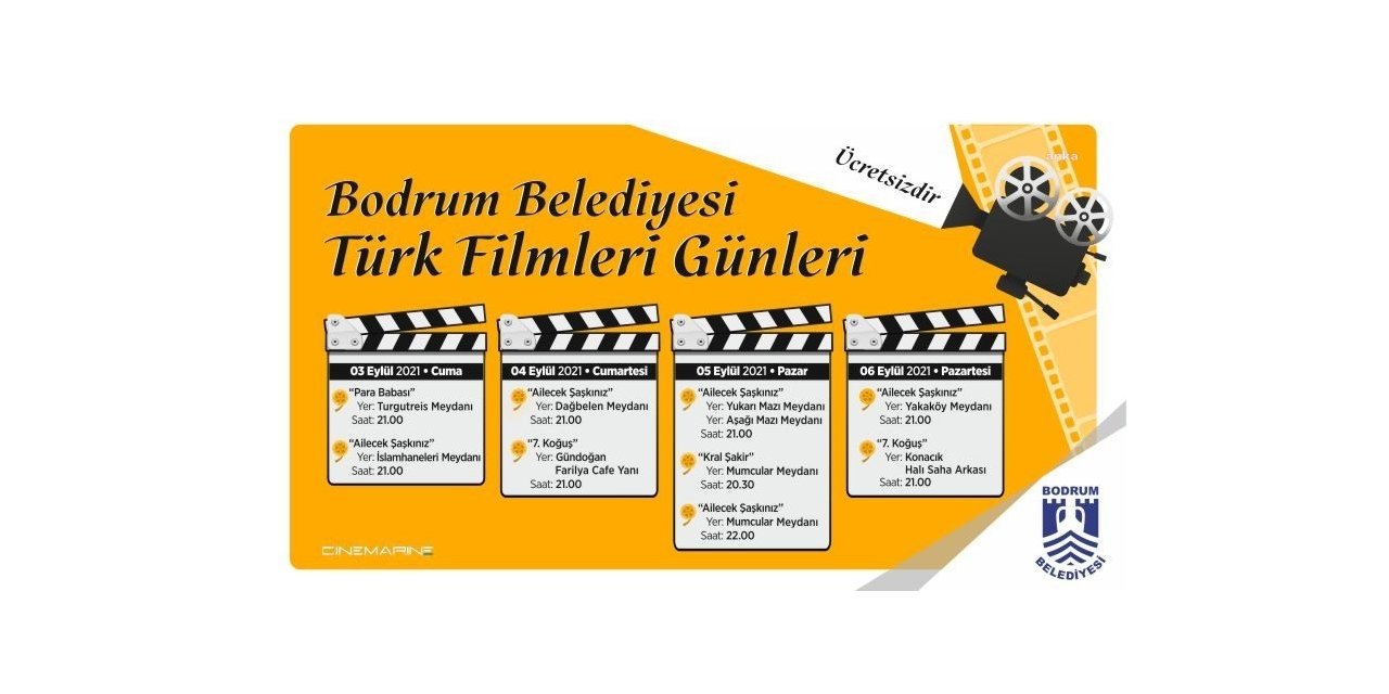 BODRUM'DA "KÖY MEYDANI TÜRK FİLMLERİ GÜNLERİ" BAŞLADI
