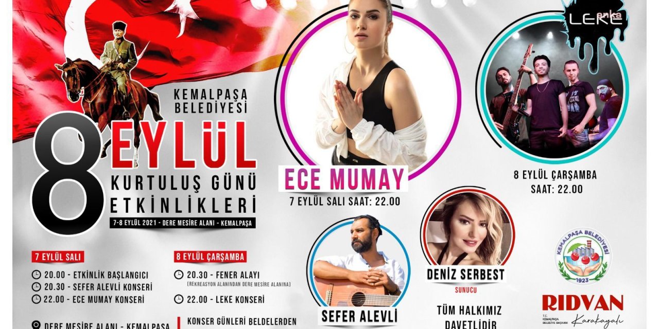 KEMALPAŞA’DA 8 EYLÜL HAZIRLIKLARI TAMAMLANDI