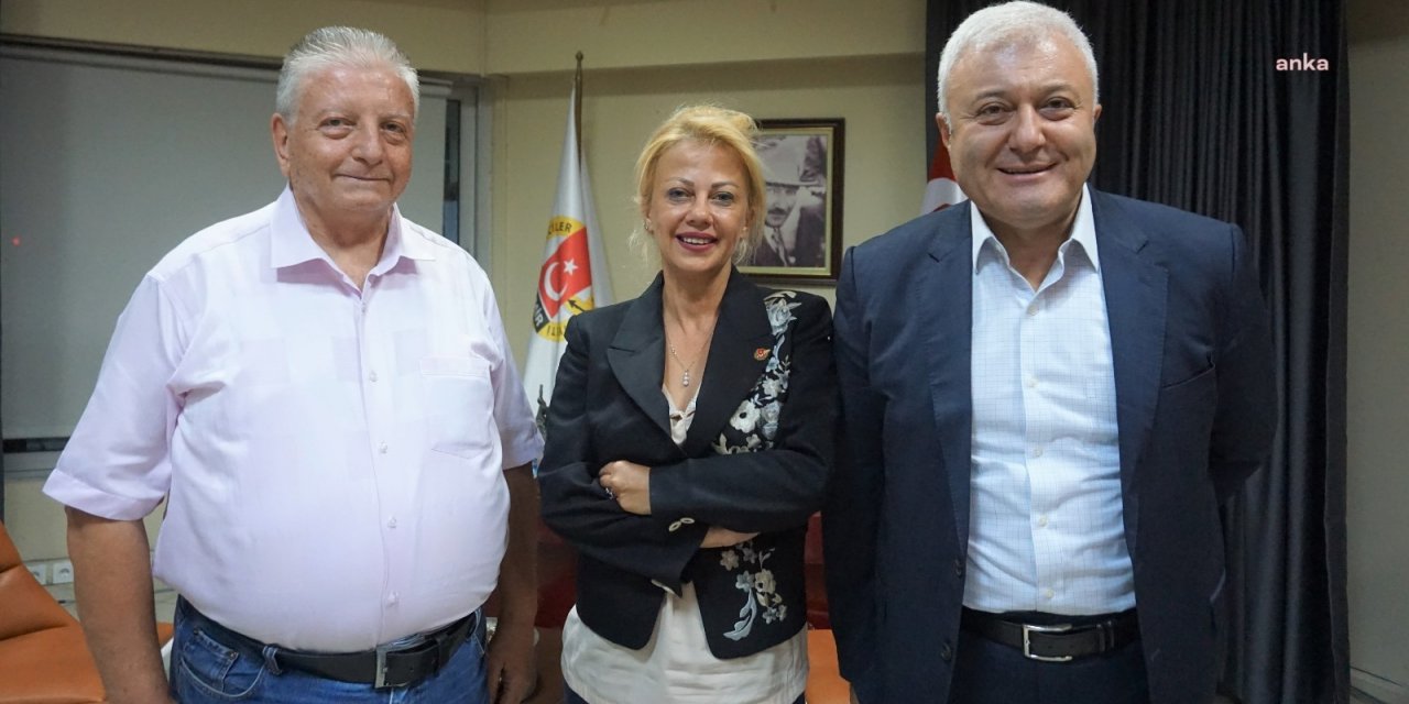 CHP'LİÖZKAN'DAN İZMİR GAZETECİLER CEMİYETİ'NE ZİYARET