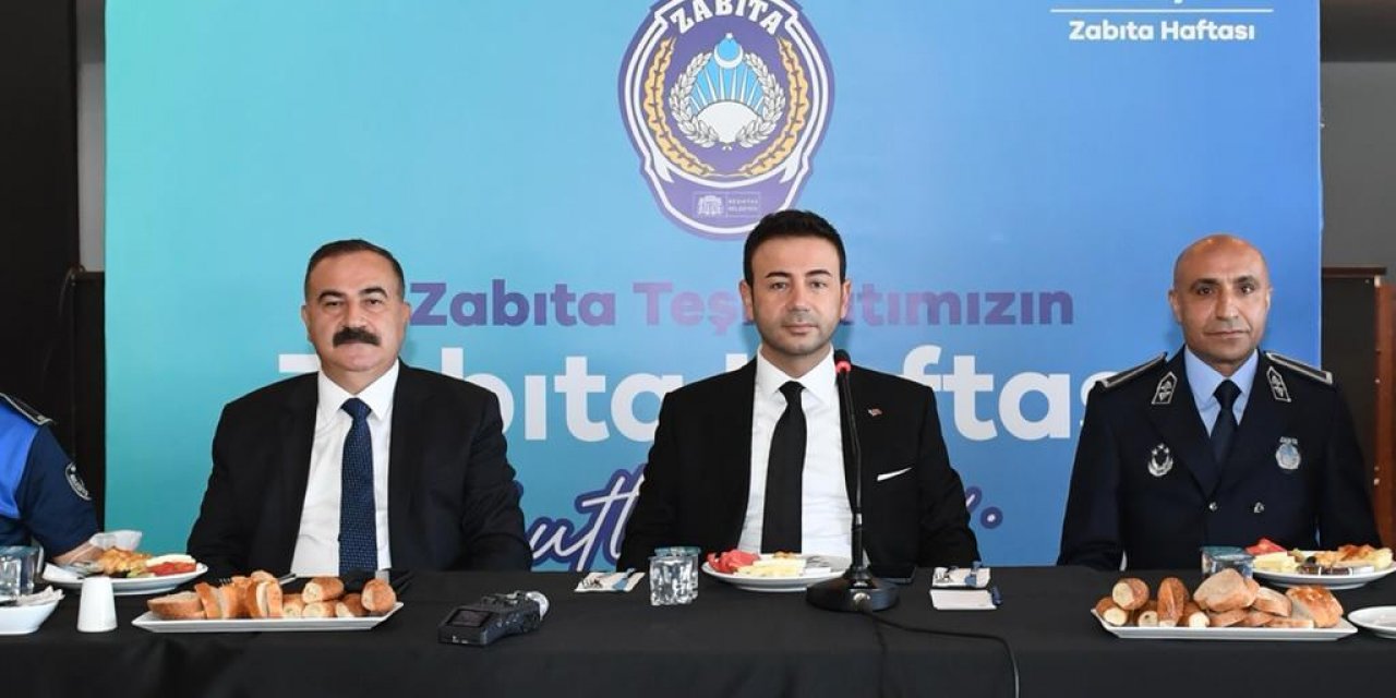 BEŞİKTAŞ BELEDİYE BAŞKANI AKPOLAT, MESAİ ARKADAŞLARININ ZABITA HAFTASINI KUTLADI