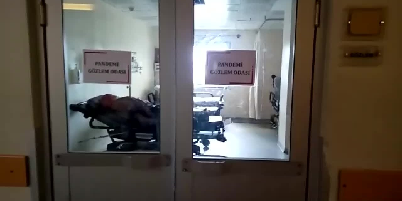 RİZE DEVLET HASTANESİ'NDE PCR TEST ODASI İLE COVİD GÖZLEM ODASI YAN YANA