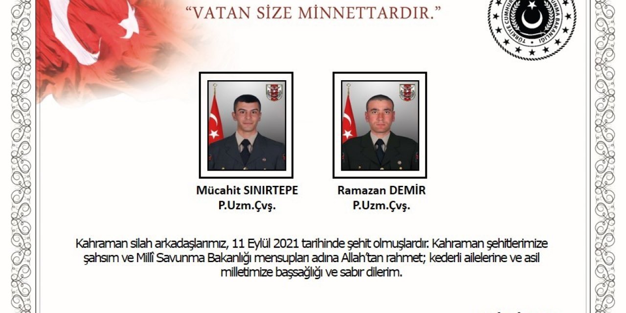 İDLİB'DE 2 ASKER ŞEHİT OLDU