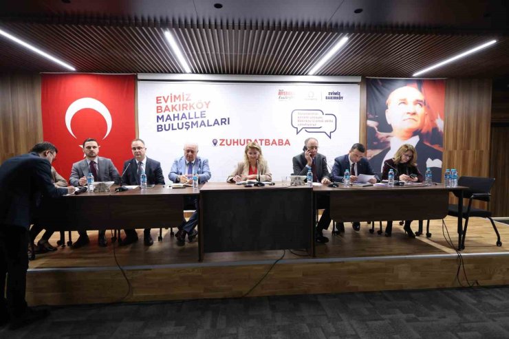 BAKIRKÖY BELEDİYE BAŞKANI ZUHURATBABA MAHALLESİ SAKİNLERİYLE BİR ARAYA GELDİ