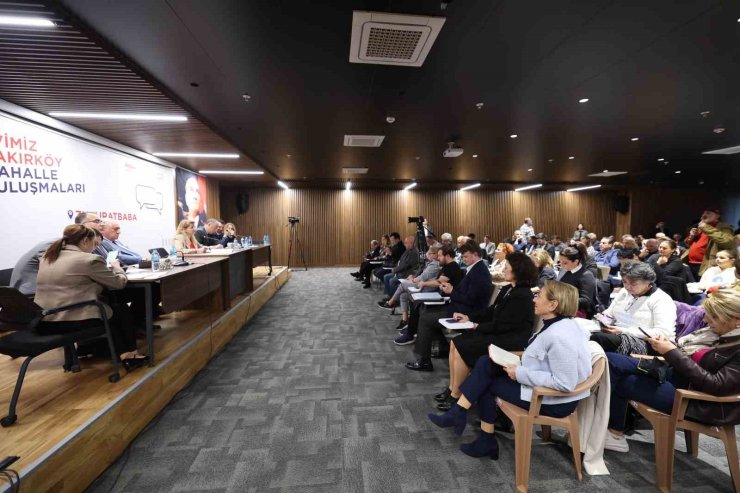 BAKIRKÖY BELEDİYE BAŞKANI ZUHURATBABA MAHALLESİ SAKİNLERİYLE BİR ARAYA GELDİ