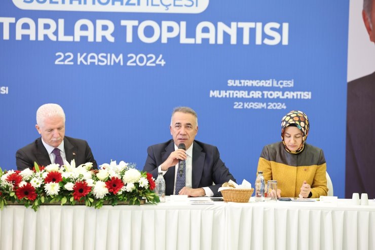 İSTANBUL VALİSİ DAVUT GÜL SULTANGAZİLİ MUHTARLARLA BİR ARAYA GELDİ