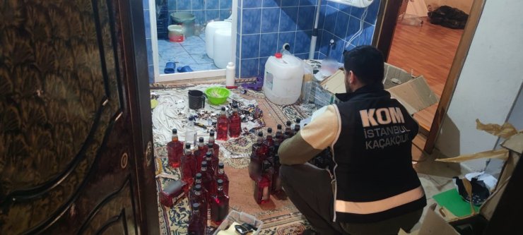İSTANBUL’DA SAHTE İÇKİ OPERASYONU: 1 GÖZALTI