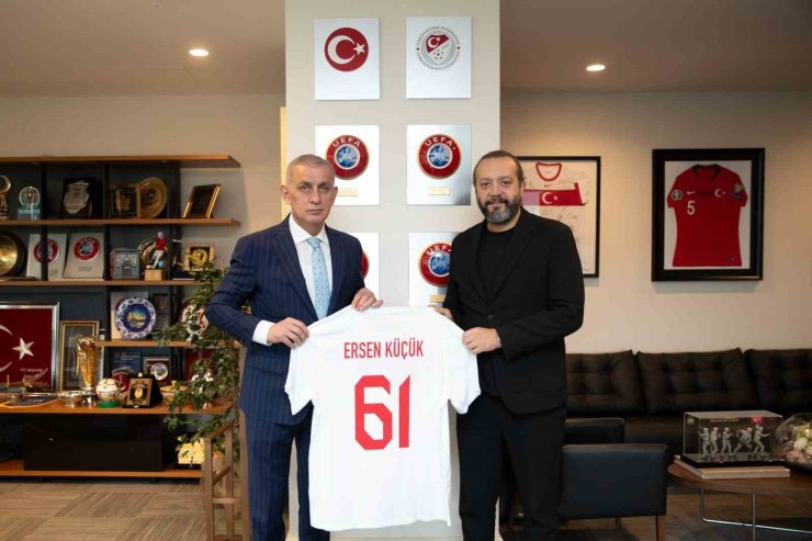 ERSEN KÜÇÜK’TEN, TFF BAŞKANI HACIOSMANOĞLU’NA ZİYARET