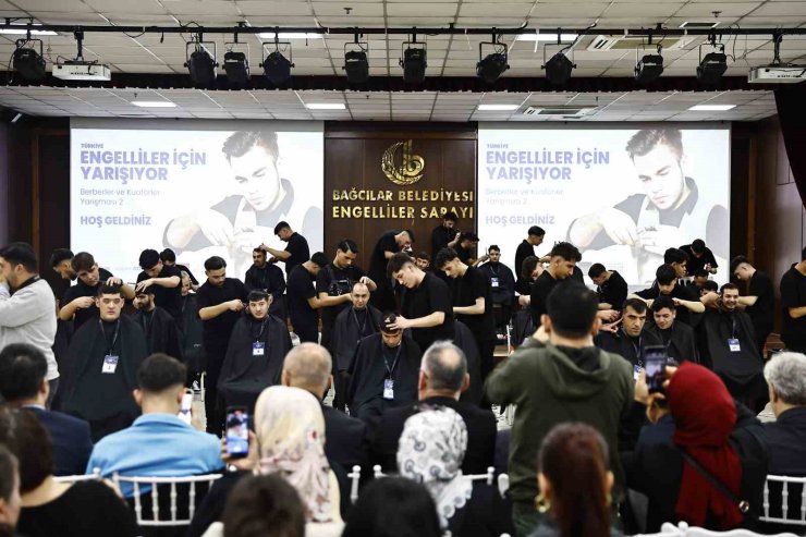BAĞCILAR’DA DÜNYANIN EN İYİ KUAFÖRLERİ ENGELLİLER İÇİN YARIŞTI