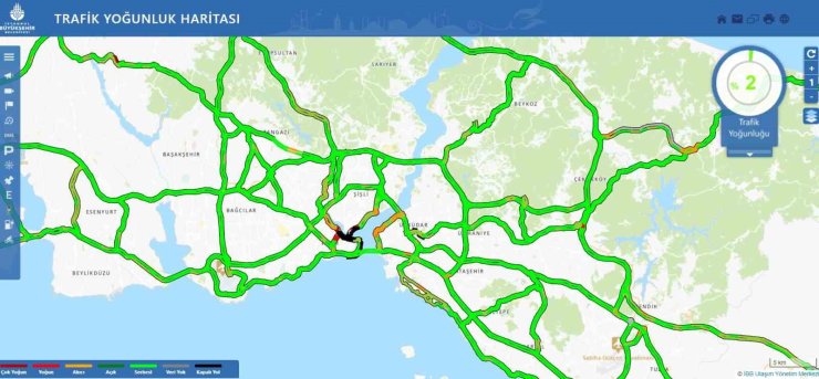 İSTANBUL YENİ YILI TRAFİKSİZ KARŞILADI