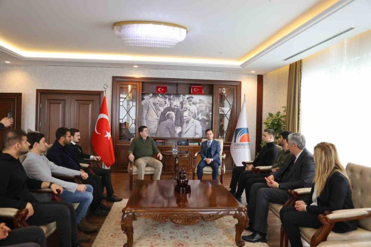 BAŞKAN ÇERKEZ’DEN GOLBOL TAKIMINA DESTEK