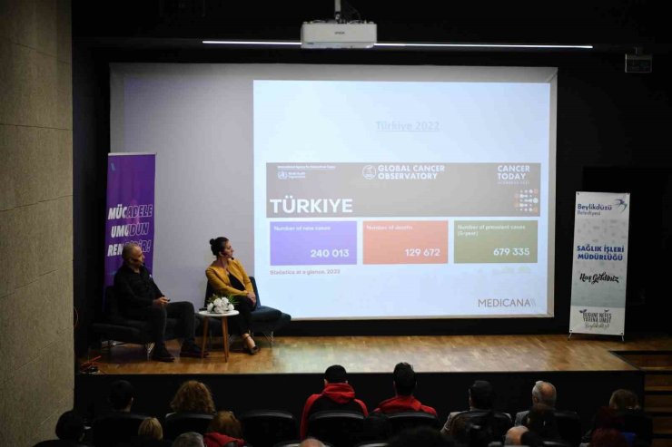 BEYLİKDÜZÜ’NDE "KANSERDEN KORKMA, BİLİNÇSİZ KALKMAKTAN KORK" SÖYLEŞİSİ
