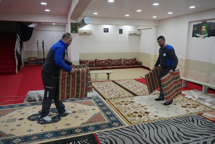 GAZİOSMANPAŞA BELEDİYESİ İBADETHANELERİ ÖZENLE TEMİZLİYOR
