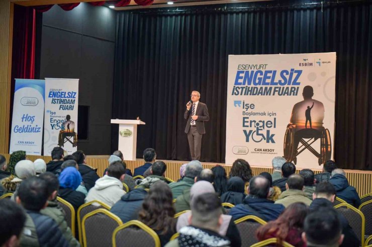 ESENYURT’TA DÜZENLENEN ENGELSİZ İSTİHDAM FUARI’NA 60 FİRMA VE 2 BİN VATANDAŞ KATILDI